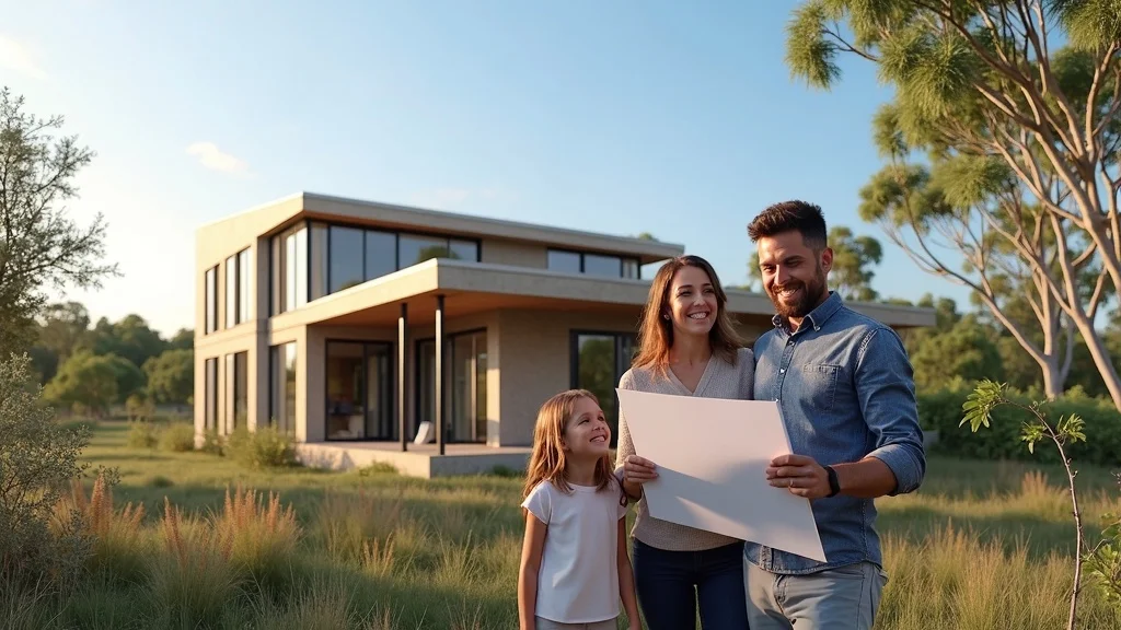 SIPs modular home in South Australia with architect and family, representing innovation in regional Australian home build